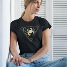 Cancer Zodiac Sign Water Element in Gold