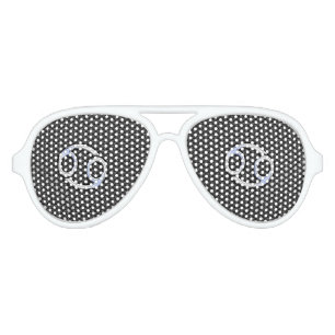 Cancer Zodiac Symbol Black Carbon Fibre Print Aviator Sunglasses