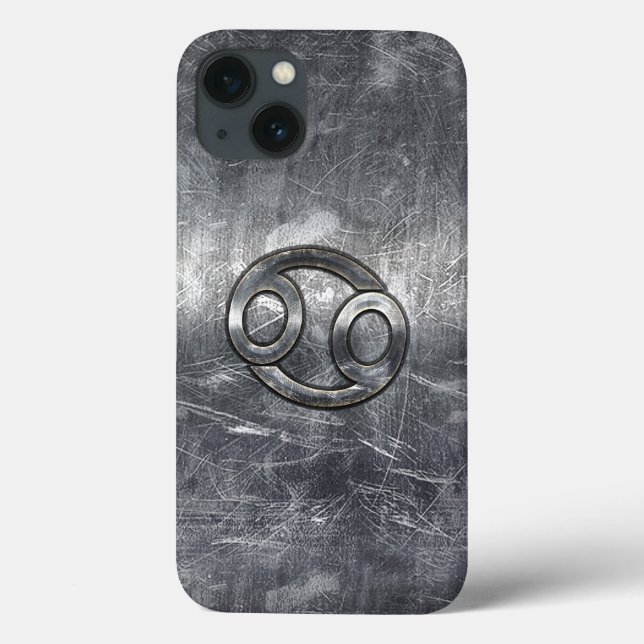 Cancer Zodiac Symbol Industrial Style Case-Mate iPhone Case (Back)