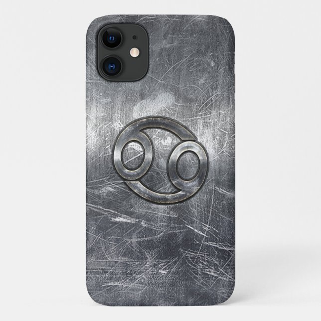 Cancer Zodiac Symbol Industrial Style Case-Mate iPhone Case (Back)