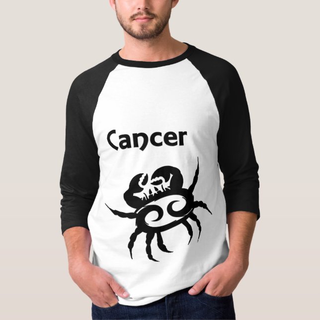 Cancer Zodiac Symbol & Sign T-Shirt (Front)