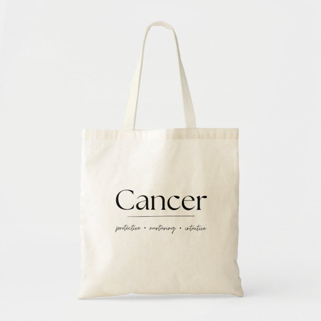 Cancer Zodiac Tote Bag (Front)