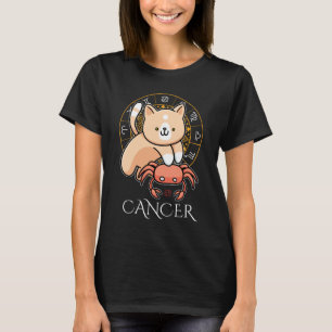 Cancer Zodiac Women Black T-Shirt