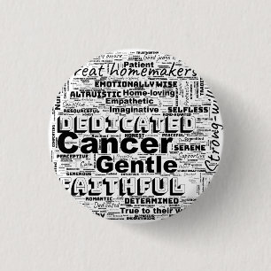 Cancer Zodiac Word Cloud Inspiration Button