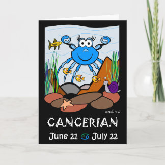 Cancerian Zodiac Greeting Card