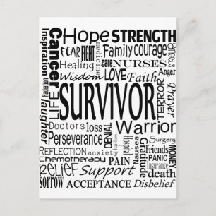 CancerWords Postcard