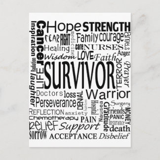 CancerWords Postcard