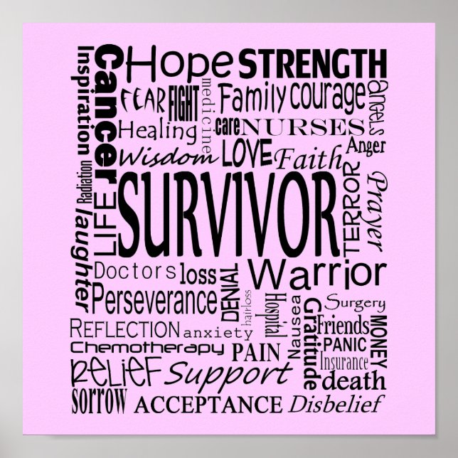 CancerWords Poster (Front)