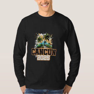 Cancun 2025 Mexico Colourful Vacation Quote T-Shirt