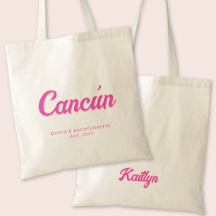Cancún Bachelorette Party Personalised Tote Bag