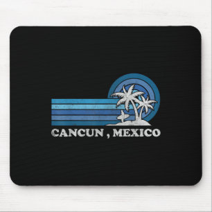 Cancun Beach Mexico Family Summer Vacation Vintage Mouse Pad