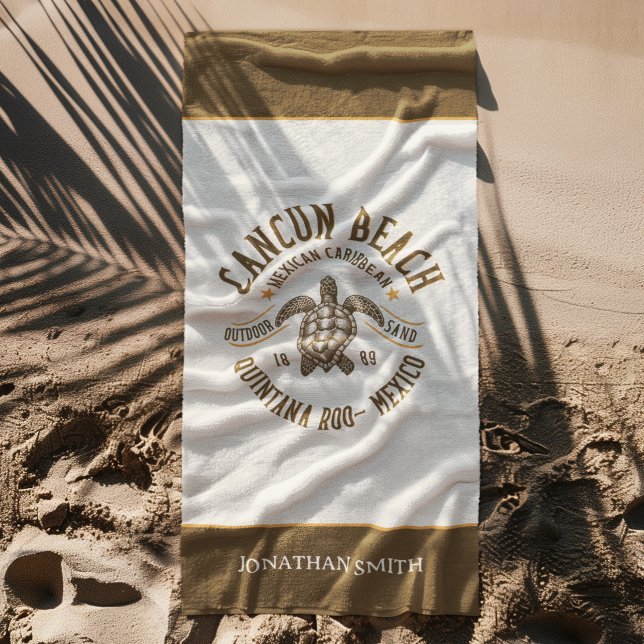 Cancun Beach Mexico | Paradise Mexican Beach Towel (Creator Uploaded)
