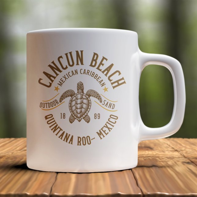 Cancun Beach Mexico | Paradise Mexican Caribbean Coffee Mug (Creator Uploaded)