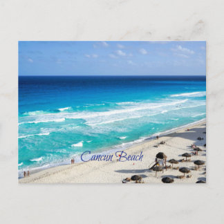 Cancun Beach, Mexico Postcard
