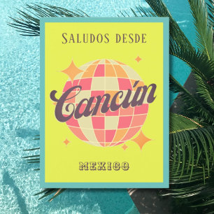 Cancún Cancun Mexico colourful vacation Postcard