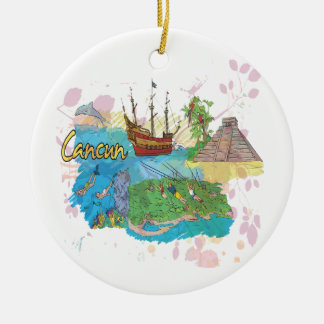 Cancun Ceramic Tree Decoration