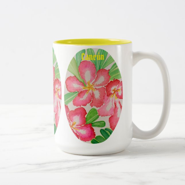 Cancún Desert Rose Two-Tone Coffee Mug (Right)