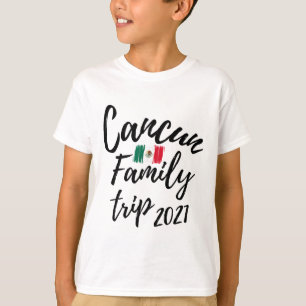 Cancun Family Trip Mexico Vacation Design  T-Shirt