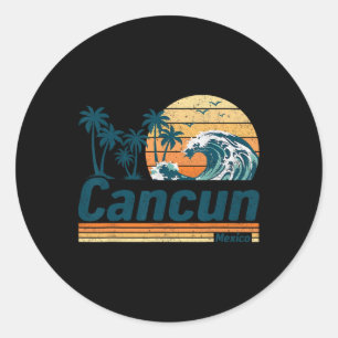 Cancun Group Matching Family Vacation Summer  Classic Round Sticker