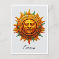 Cancun Mayan Sun God Mexico Travel
