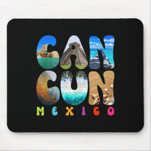 Cancun Mexico 2025 Vacation Beach Matching Family Mouse Pad