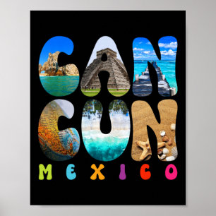 Cancun Mexico 2025 Vacation Beach Matching Family  Poster