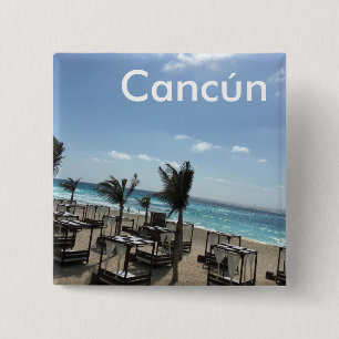 Cancún (Mexico) - 2 Inch Square Button 15 Cm Square Badge