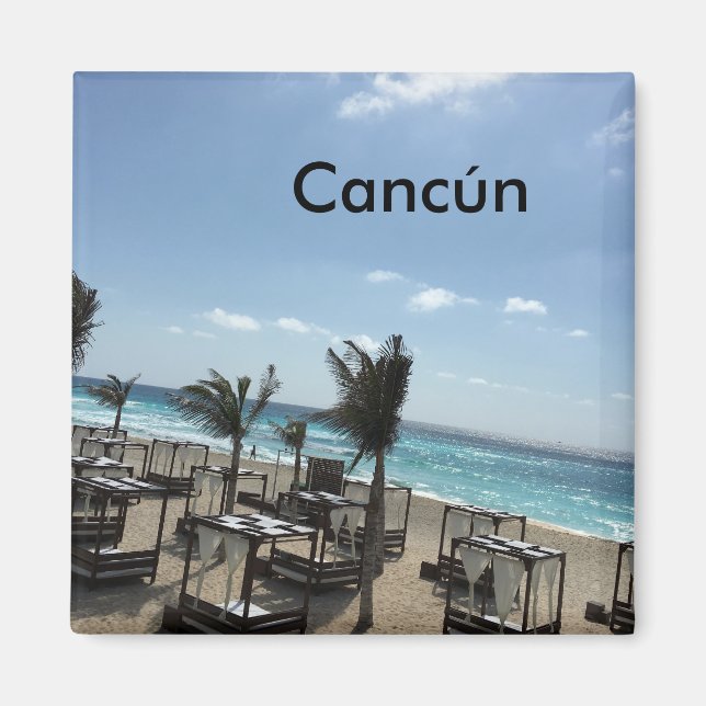 Cancún (Mexico) - 2 Inch Square Magnet (Front)