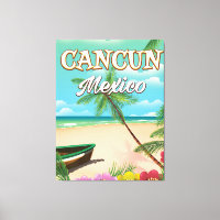 Cancun Mexico beach poster