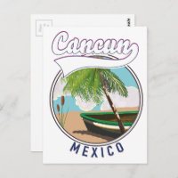Cancun Mexico Beach travel logo