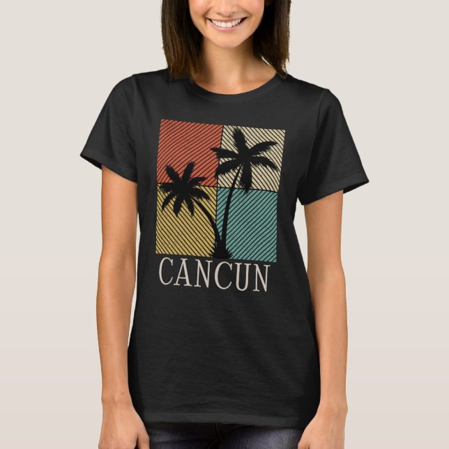 Cancun Mexico Beach Vacation Gift T-Shirt (Front)
