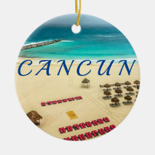 Cancun Mexico Ceramic Ornament