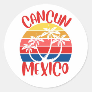 Cancun, Mexico Classic Round Sticker
