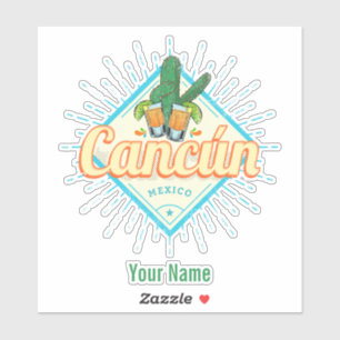 Cancun Mexico Dancing Cactus Vintage Tequila