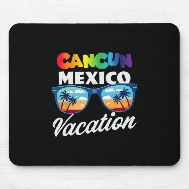 Cancun Mexico Destination Travel Beach Vacation  Mouse Pad (Front)