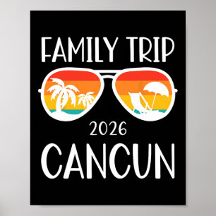 Cancun Mexico Family Trip 2026 Weekend Vacation Ma Poster