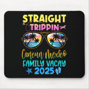 Cancun Mexico Family Vacay Vacation 2025 Straight Mouse Pad