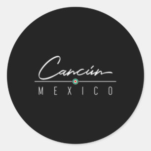 Cancun Mexico For Classic Round Sticker