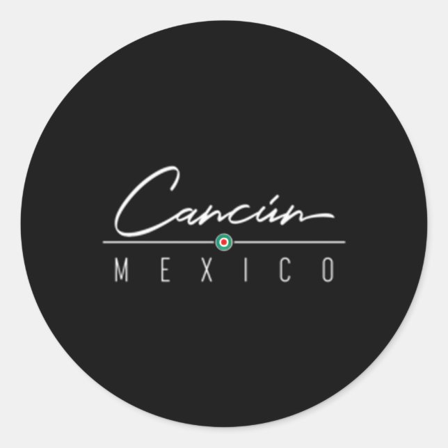 Cancun Mexico For Classic Round Sticker (Front)