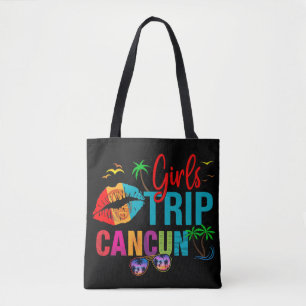 Cancun Mexico Girls Trip Colorful Vacations  Tote Bag