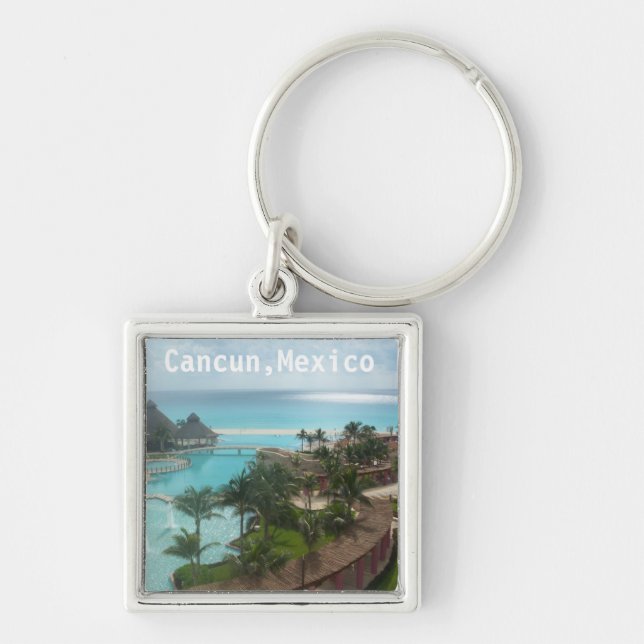 Cancun Mexico Key Ring (Front)