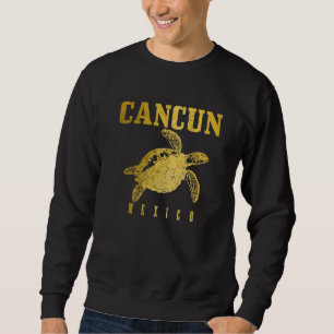 Cancun Mexico Sea Turtle Beach Scuba Diving Diver  Sweatshirt