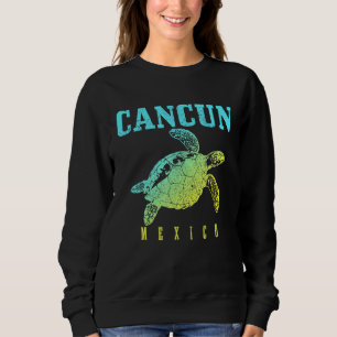 Cancun Mexico Sea Turtle Beach Scuba Diving Diver  Sweatshirt