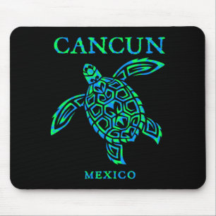 Cancun Mexico Sea Turtle Boys Girls Womens Mouse Pad
