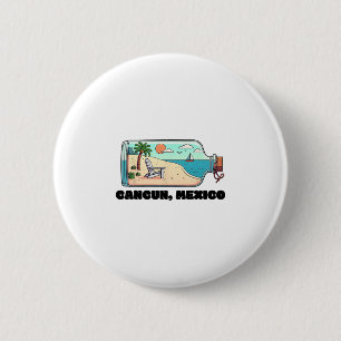 Cancun Mexico Souvenir Family Matching Vacation Ca 6 Cm Round Badge