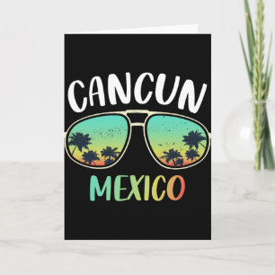 Cancun Mexico Souvenir Shirt Family Matching Vacat Card