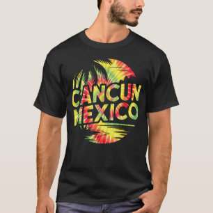 Cancun Mexico Tropical Beach Vacation Trip Retro T-Shirt