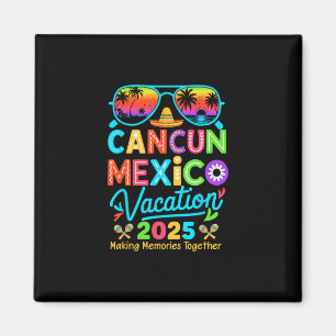 Cancun Mexico Vacation Beach 2025 Trip Matching Gr Magnet