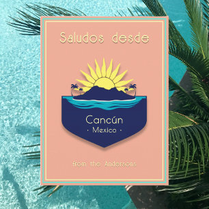 Cancún Mexico vacation Postcard