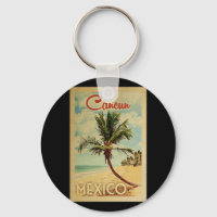 Cancun Palm Tree Vintage Travel